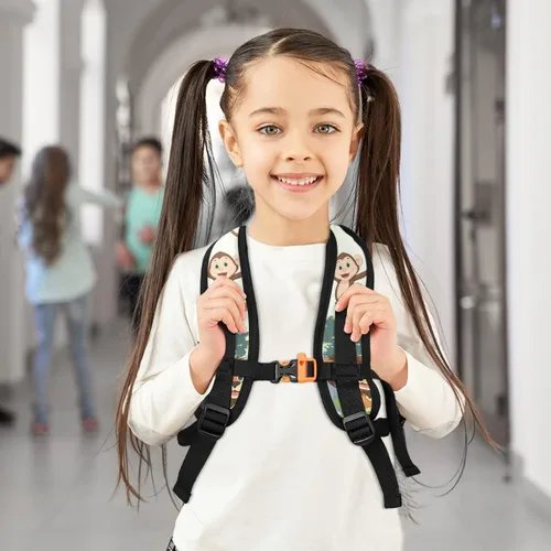 Vista 7 de Mochilas para niños, Animal Mono, Pequeño, Mochilas Daypack