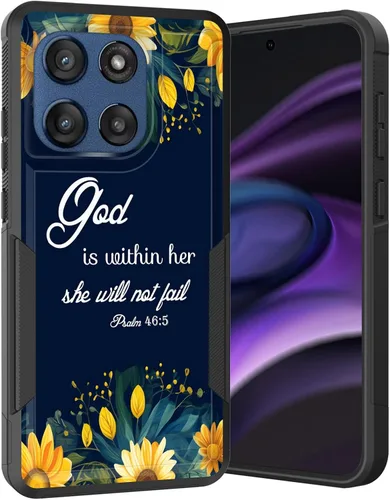 Vista 121 de para Moto G Play 4G 2024, funda de dos capas híbrida resistente y a prueba de golpes, PC duro + silicona suave protectora para Motorola Moto G Play