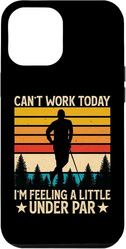 Vista 6 de iPhone X/XS Can't Work Today I'm Feeling A Little Under Par - Funny Golf Case