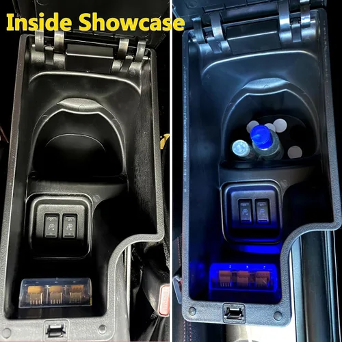 Vista 4 de para Nissan Juke Caja de Apoyabrazos de Consola de Doble Capa con Almacenamiento y 3 Puertos USB