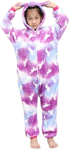Vista 68 de Mameluco de unicornio para pijamas de animales, cosplay, disfraz unisex de Halloween
