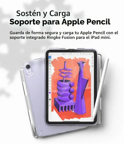 Vista 7 de Ringke Fusion [Prevención de sobrecargas] Compatible con iPad mini 6