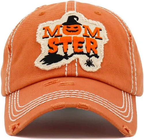 Vista 6 de ScarvesMe Gorra de béisbol para mujer, diseño de bruja mala, estilo vintage, desgastada