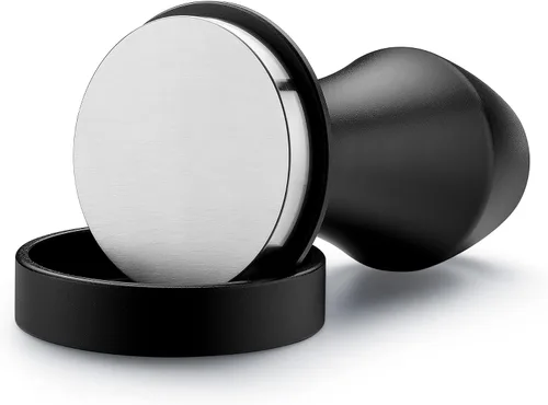 Vista 6 de Normcore Tamper de café con resorte de 1.791 in V4 para Flair Pro, Pro 2, base plana de acero inoxidable 304, mango ergonómico de aluminio