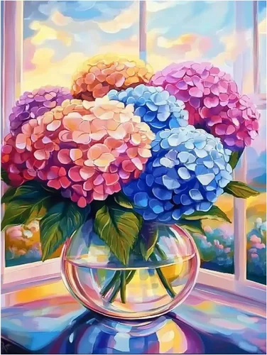 Vista 17 de DOTZSO Paquete de 6 Pintura de Diamantes para Adultos, Kit de Pintura de Diamante 5D para Bricolaje, Kit Completo de Arte de Diamantes con Pintura