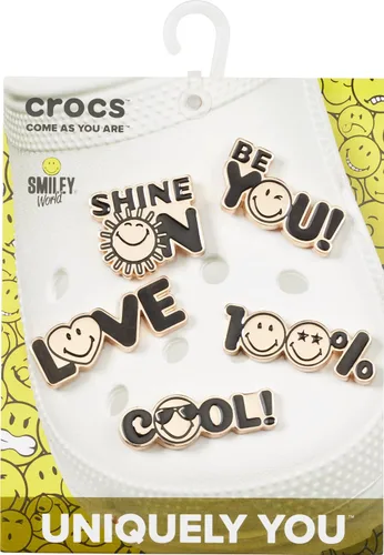 Vista 3 de Crocs Icon Pack Jibbitz Shoe Charms, Smiley