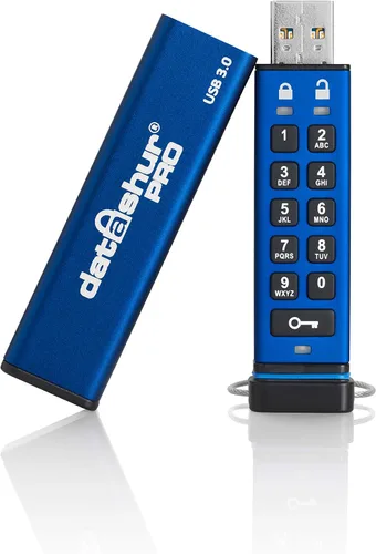 Vista 9 de iStorage datAshur PRO 4 GB Memoria USB encriptada Certificación FIPS 140-2 Nivel 3 Protegida con contraseña Resistente al polvo y al agua