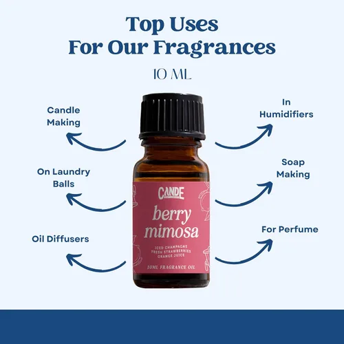 Vista 6 de CANDECraftCo Aceite de Fragancia Premium – Aceites de Difusor Fragancias Perfumadas para el Hogar, Suministros para Hacer Velas y Jabón, Mezclas