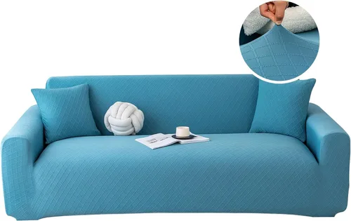 Vista 19 de Fundas elásticas para sofá de 2 cojines, aptas para mascotas, lavables, protectores de muebles con parte inferior elástica para gatos y perros