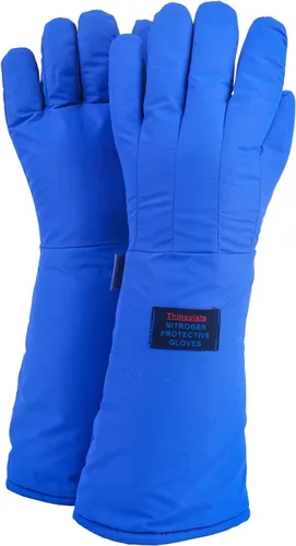 Vista 10 de Guantes criogénicos de baja temperatura LN2 guantes protectores de nitrógeno líquido para almacenamiento en frío, guantes congelados de seguridad