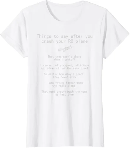 Vista 23 de Cosas que decir cuando te estrellas con tu camiseta RC Plane hobby
