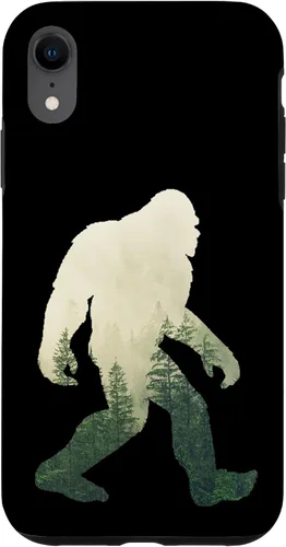 Vista 24 de Carcasa para iPhone X/XS, diseño de Sasquatch Yeti Nature