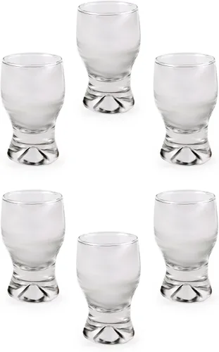 Vista 6 de Circleware Base pesada, para fiestas, entretenimiento en el hogar, comedor, juego de 6, 1.7 onzas, transparente, edición limitada, whisky