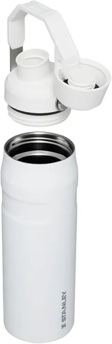 Vista 3 de STANLEY IceFlow Botella de agua de flujo rápido de 24 onzas Tapa con boquilla inclinada Ligera y a prueba de fugas para viajes y deportes Polar