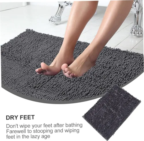 Vista 8 de Chenille Bathroom Rug 40x60 CM Polyester Non-Slip Absorbent Mat