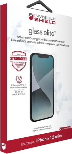 Vista 9 de ZAGG InvisibleShield 200106663 - Protector de pantalla para iPhone 12 Mini, protección contra impactos, resistente a rayones, huellas dactilares