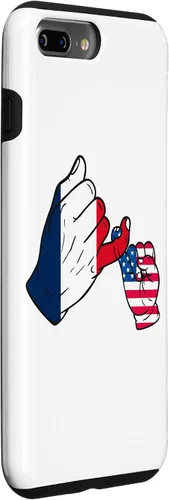 Vista 17 de iPhone XR Parent and child France USA family Case