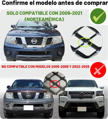 Vista 2 de Luces LED para parrilla para Nissan Frontier 2009-2021, 4 unidades, ámbar