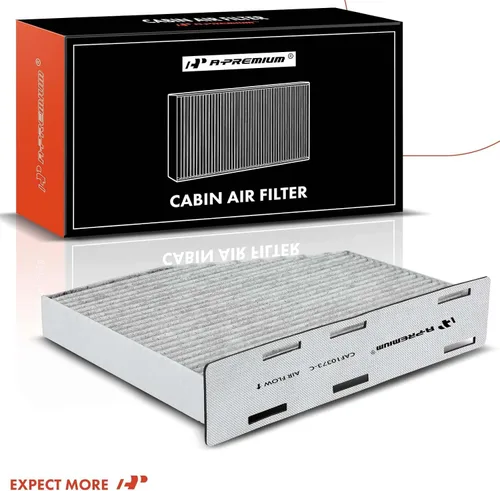 Vista 9 de A-Premium Filtro de aire de cabina de 2 piezas con carbón activado compatible con Volkswagen Jetta, Passat, Golf, Tiguan, Beetle, CC, Eos, GTI