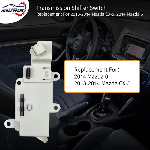 Vista 4 de Interruptor de cambio de caja de cambios con tornillos Requiere verificación de 12 pines Reemplazo para Mazda CX-5 2013-2014, Mazda 6 2014