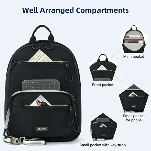 Vista 3 de Mochilas informales, Negro -, Mochilas Daypack