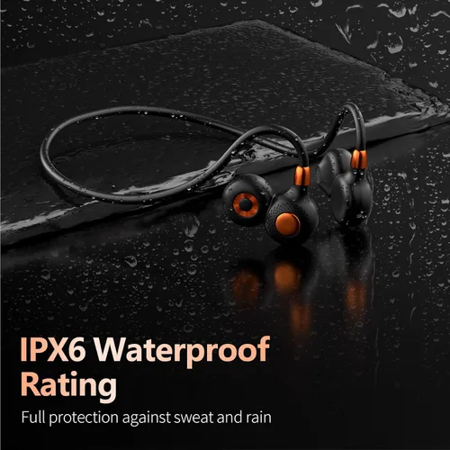 Vista 4 de Ortizan Auriculares de oreja abierta, Bluetooth 5.3 inalámbricos de conducción de aire, auriculares deportivos, sonido premium, IPX6 impermeable
