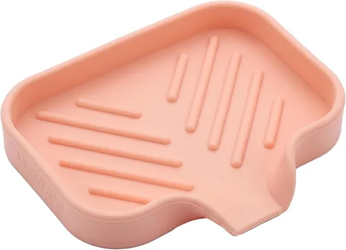 Vista 34 de MicoYang Jaboneras de Baño de Silicona con Boquilla de Drenaje - Organizador de Fregadero de Baño y Cocina, Soporte para Esponja, Bandeja de Jabón