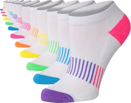 Vista 49 de Tipi Toe Women’s 12 Pack Cushioned Low Cut Socks – Breathable, Moisture-Wicking Athletic Comfort for Running & Daily Wear