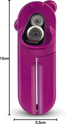 Vista 12 de Culinare Abrelatas C10026 MagiCan, morado, plástico/acero inoxidable, abrelatas manual, mango cómodo para mayor seguridad y facilidad, variante