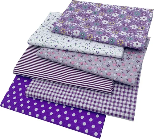 Vista 12 de aufodara 6 piezas de 19.6 x 31.4 pulgadas (19.7 in x 31.5 in) de tela de algodón precortada, rectangular, paquete de tela de algodón para Negro