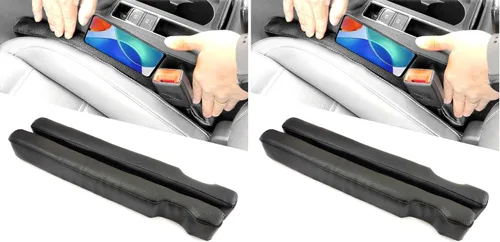 Vista 7 de Relleno para espacio entre asiento de coche de piel sintética, 2 unidades, protector de asiento sin goteo, universal, para evitar que caigan