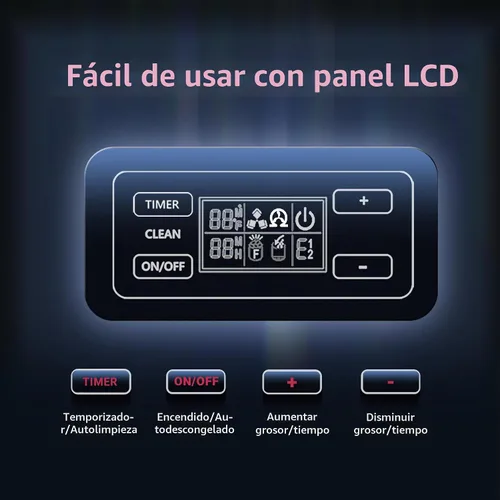 Vista 4 de ICYGLEE Máquina comercial para hacer hielo, máquina de hielo independiente Plateado