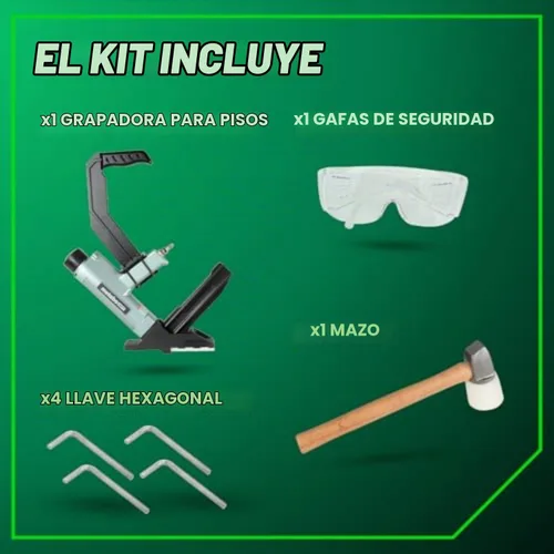 Vista 6 de Metabo HPT Engrapadora para pisos, Clavadoras neumáticas de preferencia profesional en herramientas para pisos, Grapadora neumática con mango