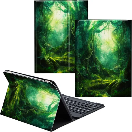 Vista 74 de Funda para Samsung Galaxy Tab S6 Lite 2022/2020 Teclado Inalámbrico Desmontable y Cubierta De Soporte De Cuero PU Funda Protectora Para Samsung