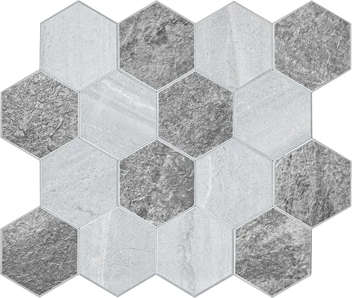 Vista 11 de Protector contra salpicaduras para cocina, protector contra salpicaduras hexagonales de alta calidad, azulejos sin costuras para baño