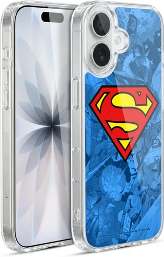 Vista 98 de Head Case Designs Funda de gel con licencia oficial de Superman DC Comics Collage Comicbook Art [protección de grado militar] compatible con Apple