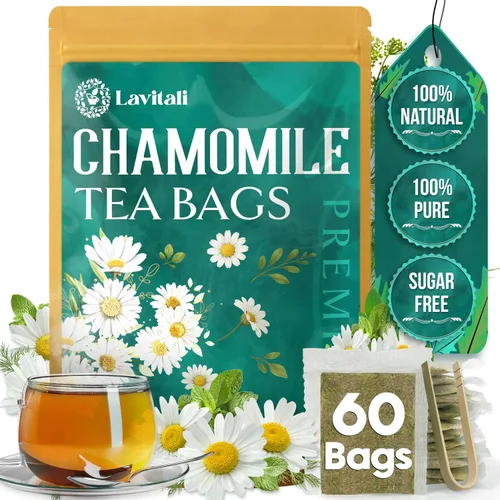 Vista 21 de Lavitali, Bolsas de té de raíz de bardana 60 bolsas, té de hierbas 100% puro Sin cafeína, bolsa de filtro ecológica rica en antioxidantes