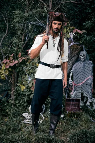 Vista 3 de Bbalizko Camisas piratas renacentistas, vikingas, steampunk, medievales, con cordones, manga larga, gótico, celta, hippie, victoriano