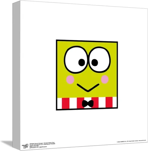 Vista 10 de Trends International Gallery Pops Sanrio Keroppi - Póster de pared de Keroppi Happy Face de 12.00 x 12.00 pulgadas, versión de marco negro