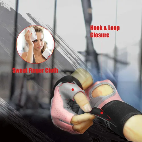 Vista 3 de spacepower Workout Gloves, Weight Lifting Gloves for Women&Men, Lightweight Breathable Gym Gloves for Exercise
