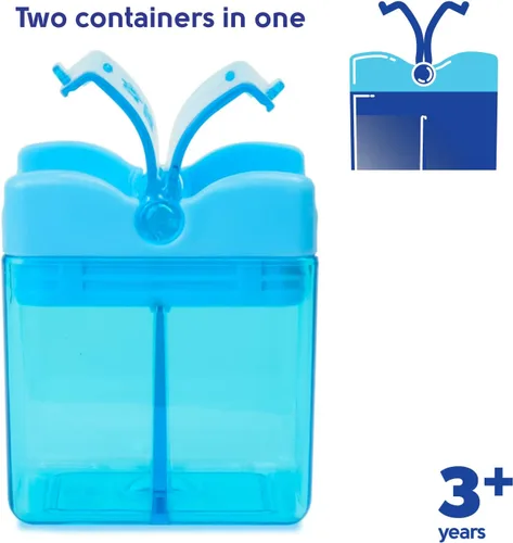 Vista 4 de Precidio Design Snack in the Box NUEVO Contenedor de aperitivos reutilizable ecológico amigable con los dedos (azul) 1001BL
