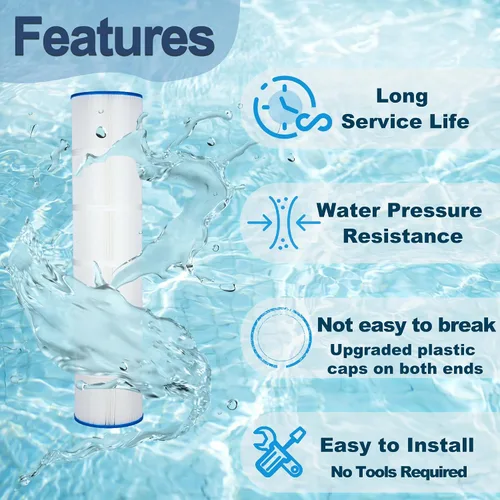 Vista 3 de Cartuchos de filtro de piscina PCC130 reemplazan a Pentair CCP520, Unicel C-7472, Filbur FC-1978, FC-6475, Clean and Clear Plus 520, 817-0143