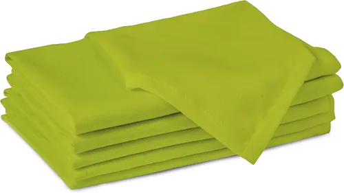 Vista 45 de Encasa XO Juego de 12 servilletas de tela de cóctel Servilletas de mesa de algodón puro Tamaño (9 x 9 pulgadas) B gris sólido Lavable a