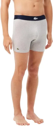 Vista 6 de Lacoste Troncos elásticos de algodón con estampado de cocodrilo grande para hombre, paquete de 3