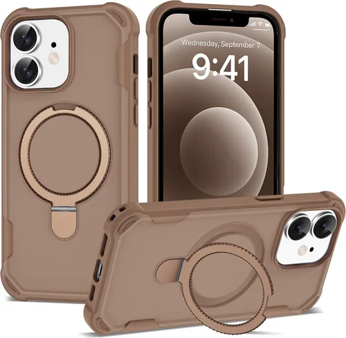 Vista 36 de Funda compatible con iPhone 12 y 12 Pro de 6.1 pulgadas con soporte de anillo magnético [protección militar contra caídas] [compatible con MagSafe]