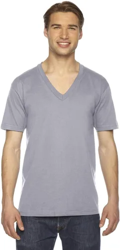 Vista 7 de American Apparel - Playera fina de mangas cortas, con cuello en V, para hombre/unisex