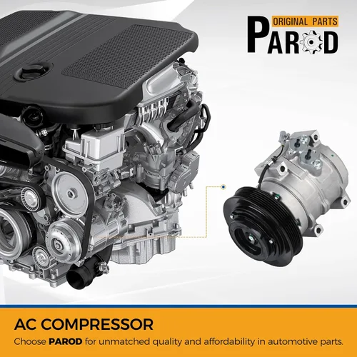 Vista 2 de PAROD Compresor de aire acondicionado CO27000C con embrague apto para Toyota Corolla 2003-2008, Matrix 1.8L L4 2003-2008