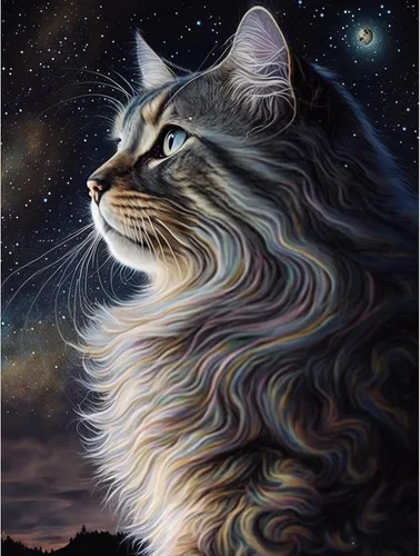 Vista 11 de CoHraeu Kits de pintura de diamantes 5D para principiantes, adultos y niños, kits de arte de diamantes de gato y mariposa para regalos