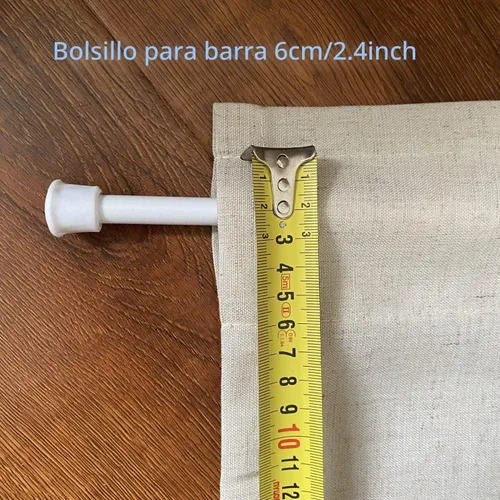 Vista 6 de Cenefa de cortina rústica bohemia para ventana de cocina, casa de campo, hecha a mano, entretejido de encaje de ganchillo, tela de algodón, cortinas