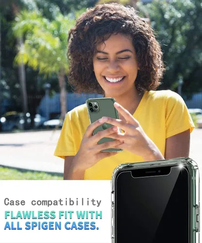 Vista 6 de Funda compatible con iPhone 11 [serie Airbag] con [2 protectores de pantalla de vidrio templado] [grado militar], probada contra caídas de 15 pies